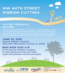 NW 44th Street Bike Lane Opening