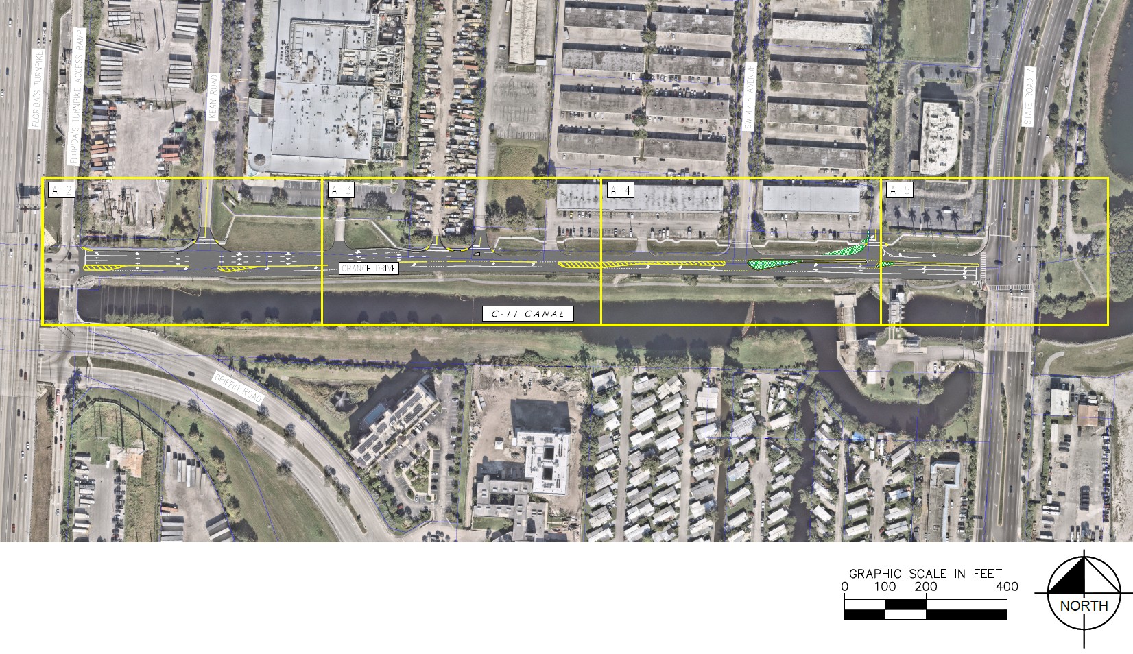 Orange Drive Location Map