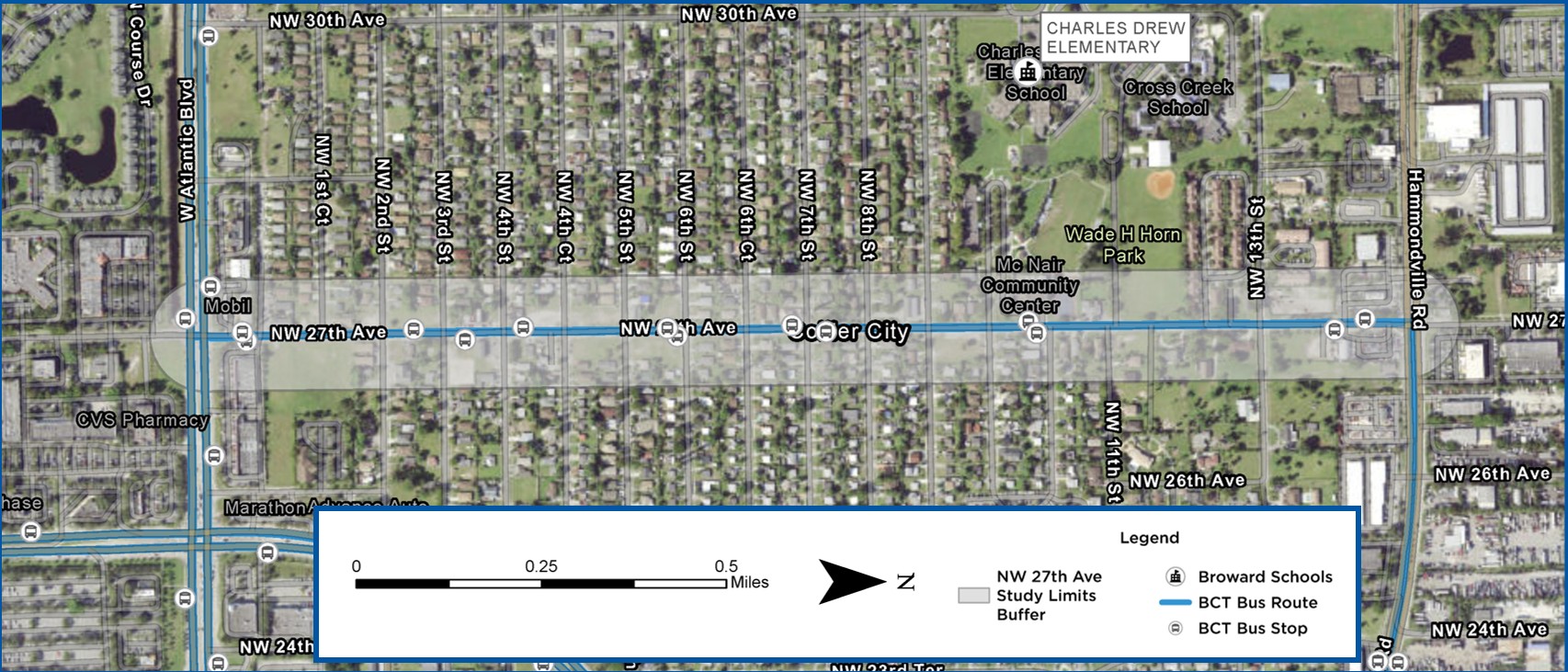 NW 27 Ave Location Map