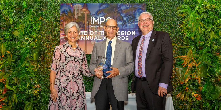 Broward MPO Board Chair Richard Blattner the Lifetime Achievement Award recipient