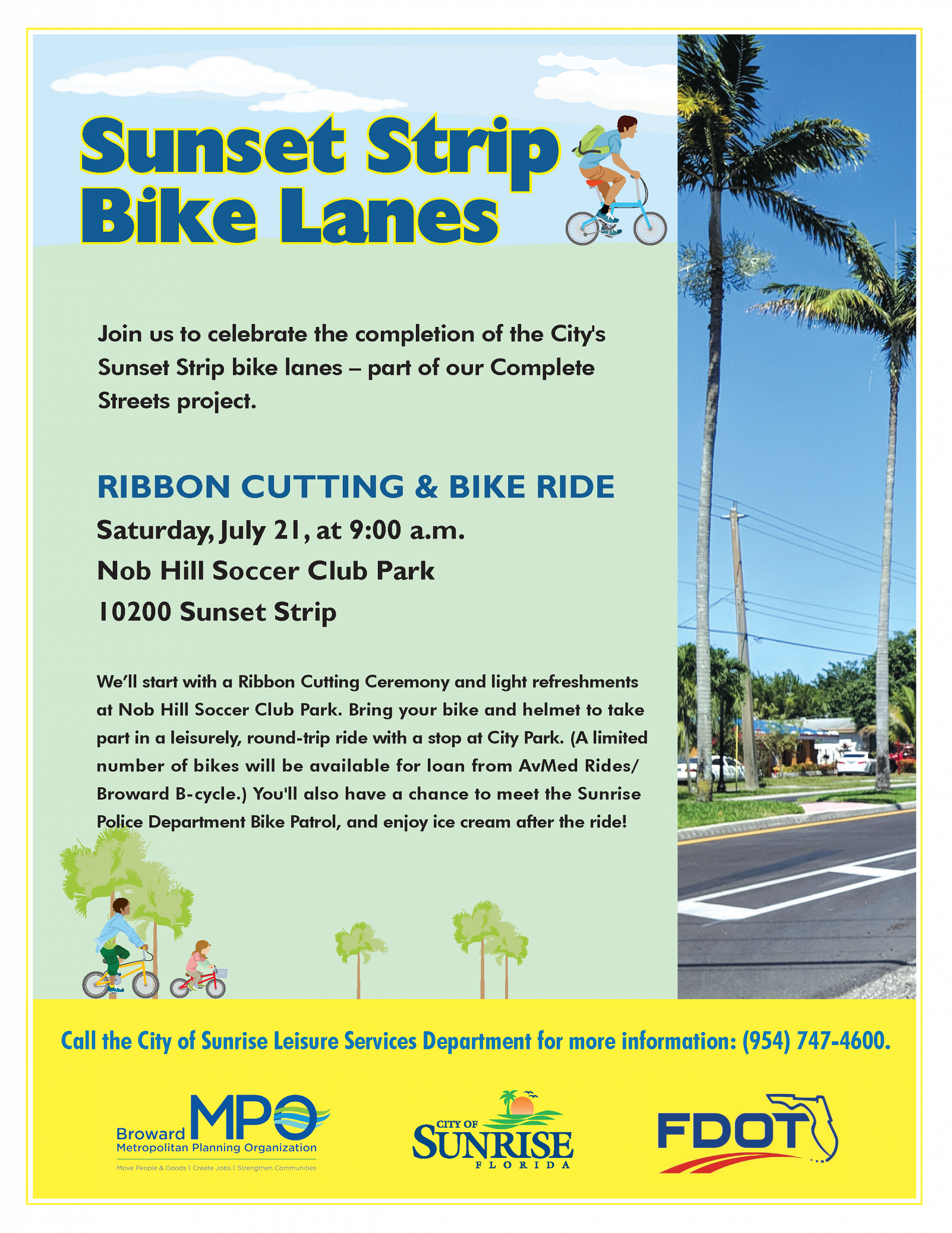 20180713 Sunset Strip Bike Lane Ribbon Cutting Flyer