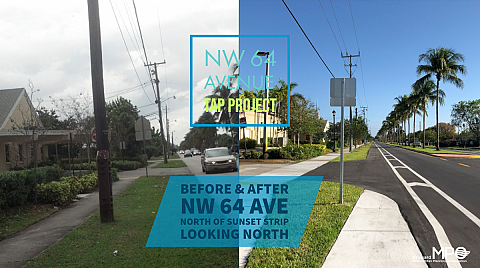 BA NW 64 ave n of SS look N