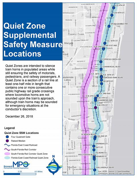 Train Quiet Zone Map Rail Safety